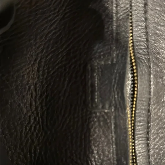 Madewell Black Leather Drawstring Transport Tote - Picture 5 of 5